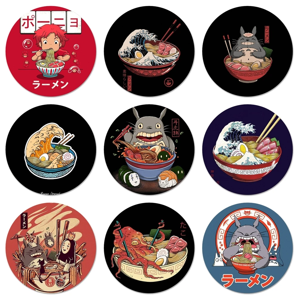 Japan Great Ramen Sea Wave Icons Pins Badge Decoration Brooches Metal Badges For Clothes Backpack | Дом и сад