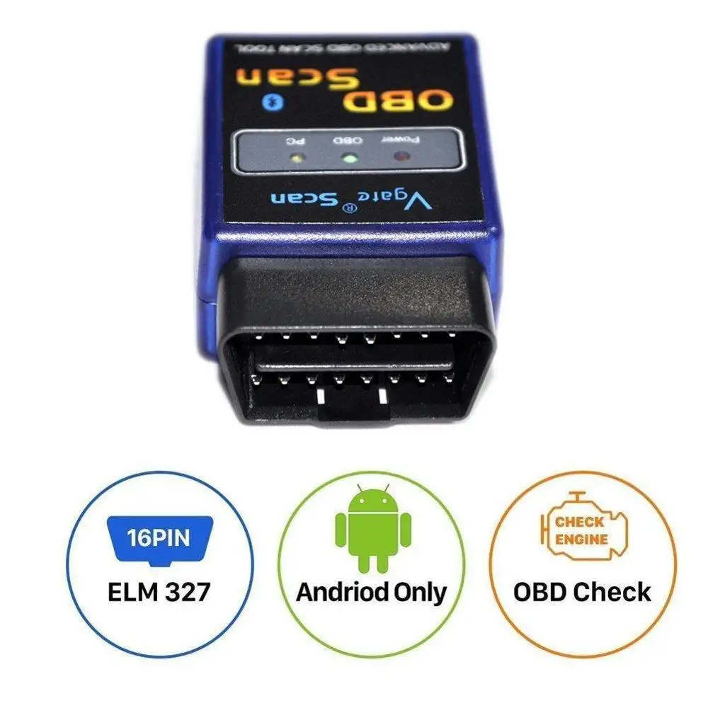 ELM 327 Bluetooth OBD 2 CAN V1.4 Scan use with melcodiag motorcycle OBD 