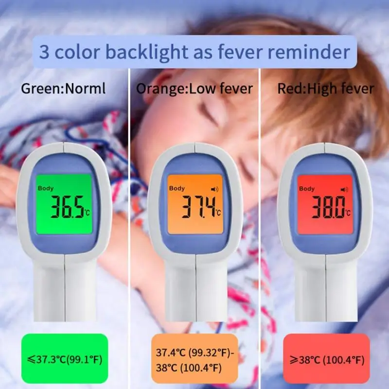 

Forehead Digital Baby Thermometer Infrared For Milk Water Room Medical Pacifier Fever Body Thermometer Non Contact Baby Care