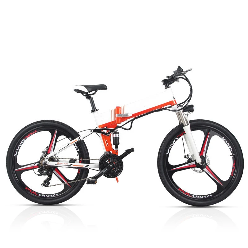 Flash Deal Aluminum Alloy Frame 26 Inch Folding Mountain E Bike 48v 10.4ah Lg Hidden Battery 250w 350w Electric Bicycle 33