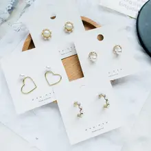 OPPOHERE Корейский Простой Любовь жемчужные серьги Ms. креативная Мода Ins супер фея темперамент серьги ювелирные изделия