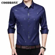Бренд COODRONY, мужские рубашки с длинным рукавом, мужские рубашки, новинка, осенние мужские деловые повседневные рубашки из хлопка, Camisa Masculina 96072