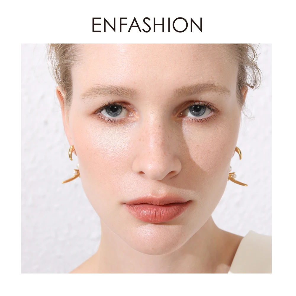 ENFASHION, серьги-гвоздики в стиле панк с розовыми шипами и жемчугом для женщин, золотой цветной шип, серьги в стиле хип-хоп с цветами, модное ювелирное изделие Oorbellen E1127