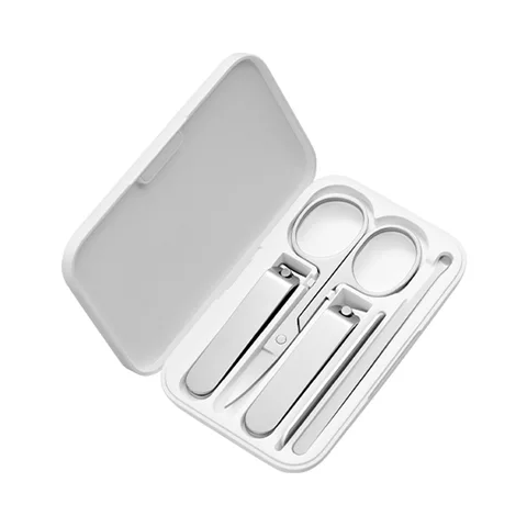 Mijia Stainless Steel Nail Clippers Set Trimmer Pedicure Care Clippers Earpick Nail File Professional Beauty Tools