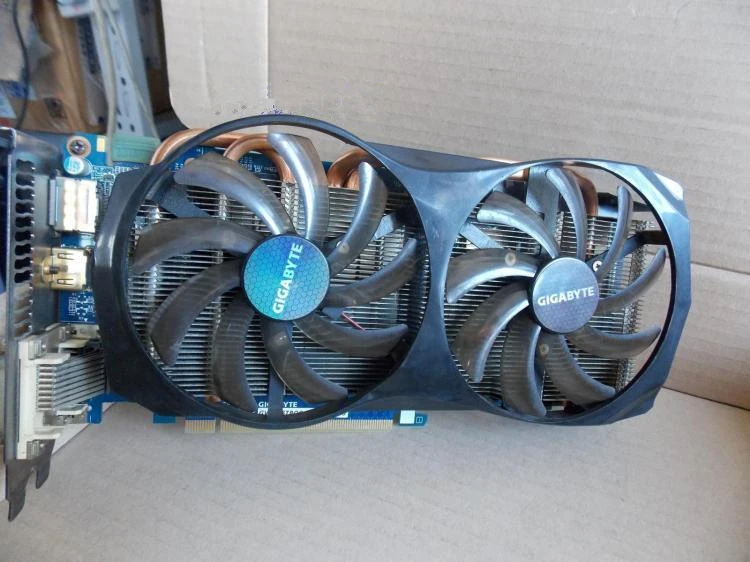 Видеокарты GIGABYTE GTX 650 2 Гб, видеокарта 192Bit GDDR5 GV-N65TBOC-2GD для nVIDIA Geforce GTX650 Ti Boost Hdmi Dvi VGA