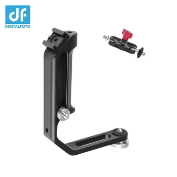 

DF DIGITALFOTO L Bracket with Cold Shoe Mount for DJI/FeiyuTech/MOZA/Zhiyun Single Handle Gimbals photography accessories