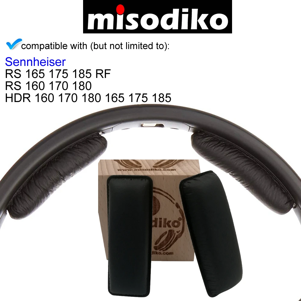 Misodiko 2 шт. Замена оголовье амбушюры-для Sennheiser HDR RS 165/175/185 RF, 160/170/180 наушники ремонт Запчасти повязка на голову