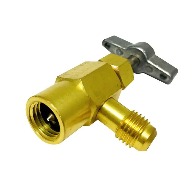 WINOMO Air Conditioning Safety Valve Fluoride Charging Quick Coupler Connector Adapter 1/4" To 1/2" Male/Female Thread Tool