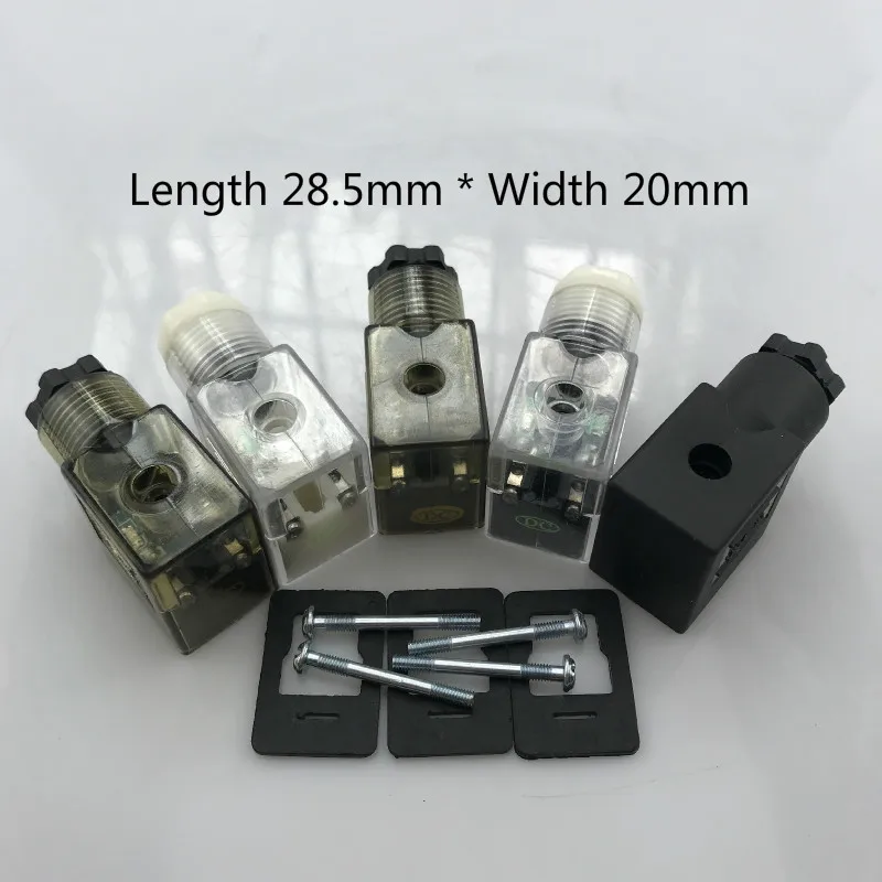 5 PCS/lot Pneumatic solenoid valve coil junction box 4V210 4V310 series plug MPM LED socket with lamp | Обустройство дома