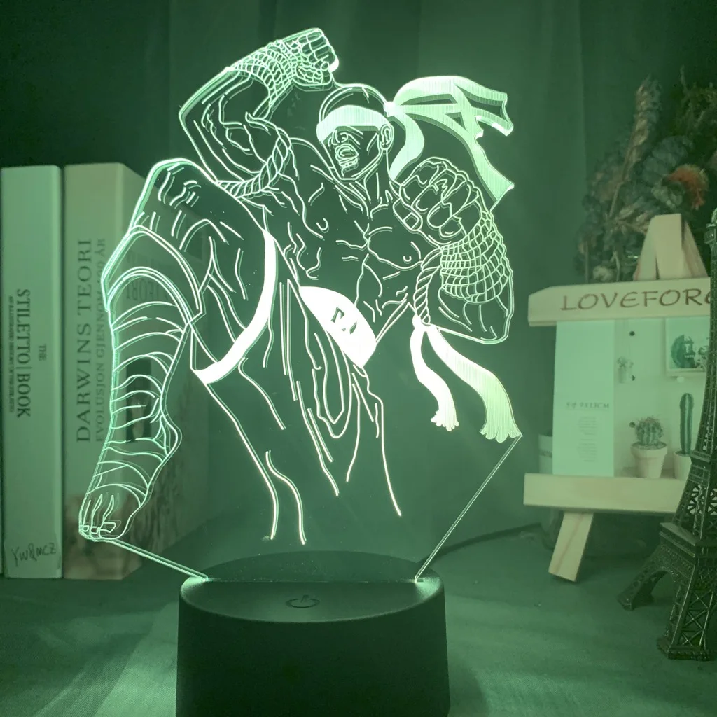 Game LoL The Blind Monk Figure Led Night Light Boys Friend Birthday Gift Cool Kids Bedroom Table Lamp League of Legends Lee Sin