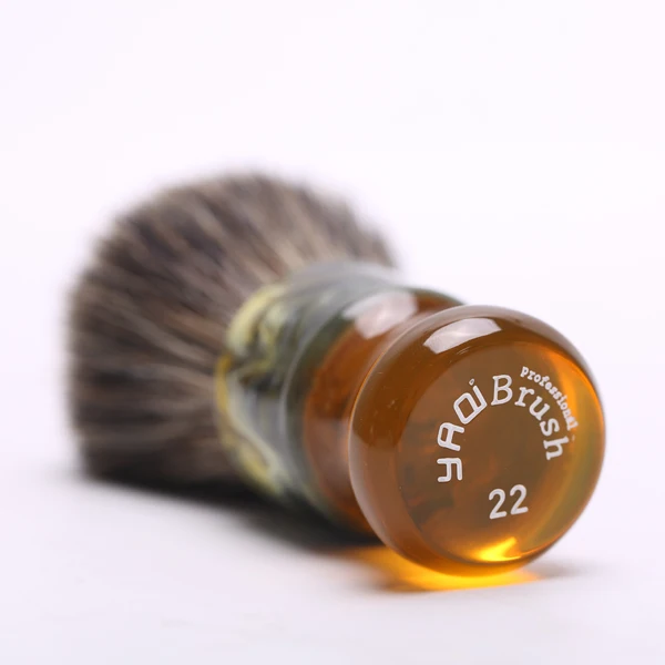 Yaqi 22 мм Sagrada Familia чистые волосы барсука с полимерной ручкой мужские щетки для влажного бритья