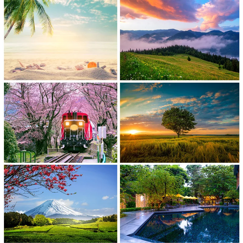 

Forest Tree Spring Landscape Nature Scenery Photography Backdrops Props Art Fabric Background For Photo Studio Shoot 21808OUY-04