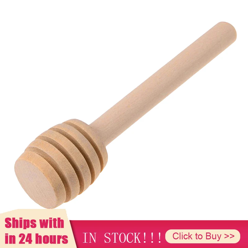Barra agitadora de miel de alta calidad, utensilio de cocina de 8/16cm con mango largo para mezclar jarra, cuchara, Dipper de madera práctico, suministros de palo largo de miel