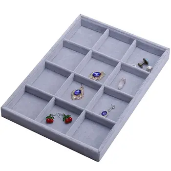 

Stackable 12 Girds Jewelry Trays Jewelry Storage Tray Showcase Display Organizer