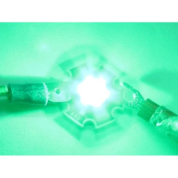 

LEDLUX PL0101V Power Led 1W Green color 3,0-3,4V DC 350mA 80 lumens heatsink plate included 520-530nm