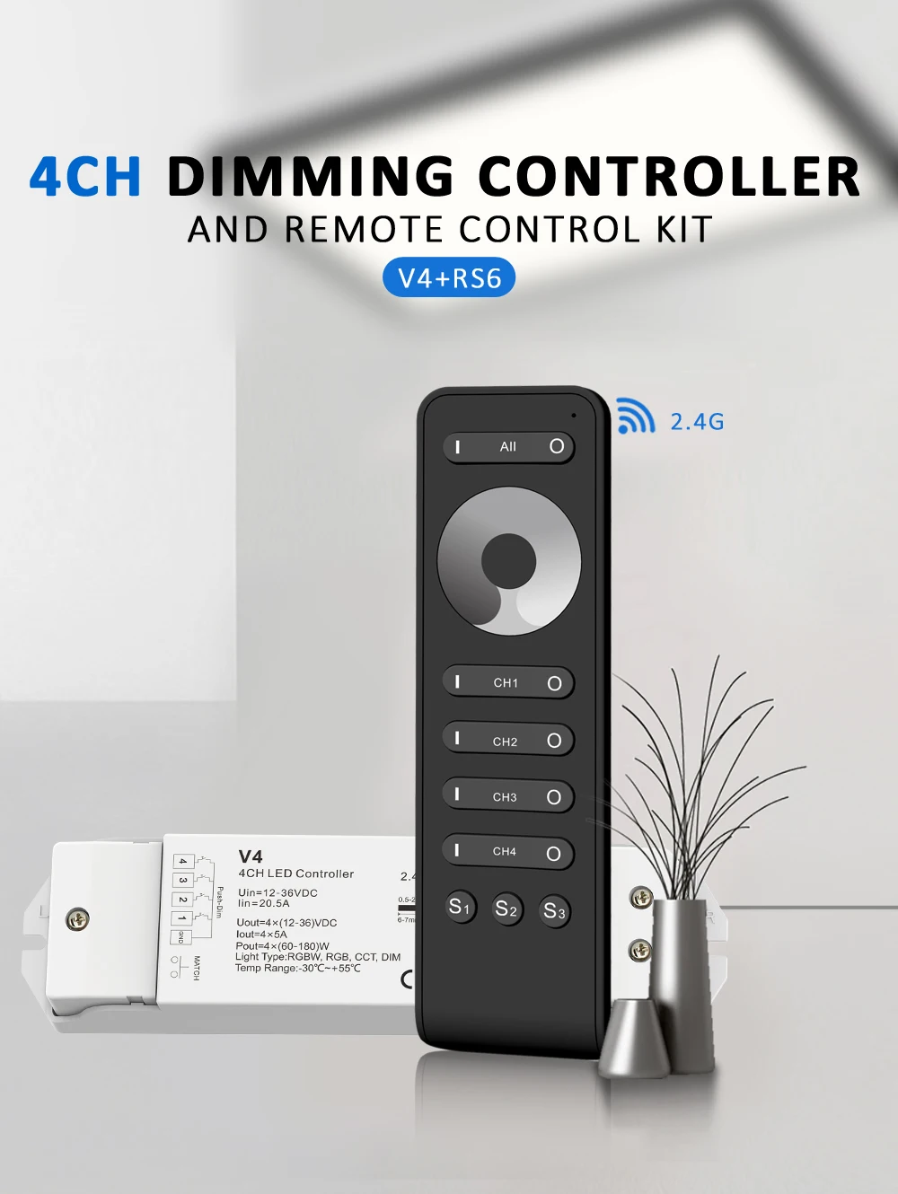 fio rs6 do interruptor de pwm rf