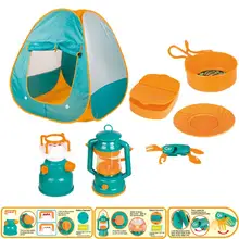 7 шт. детский набор для кемпинга и отдыха на пляже, игрушка с ролевой Игровой палаткой, детский набор палаток для кемпинга, рождественский подарок для детей