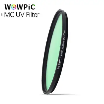 

49mm MC UV Filter WOWPIC Super Slim Green Muticoating 16 layers Lens Protector 49 mm Camera Filter for Canon Nikon DSLR Camera