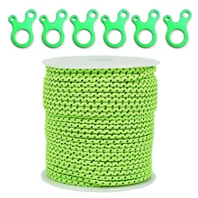 Наружная палатка для кемпинга, тент светоотражающего тента Guyline Rope Paracord с 6 регулировками Guyline, натяжители 2,5 мм/4 мм 50 м