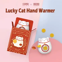 Lucky Cat Handwarmer Winter Heater Portable Mini Hand Warmer USB Mobile Power Charging Handy Warming Warm Baby Heater
