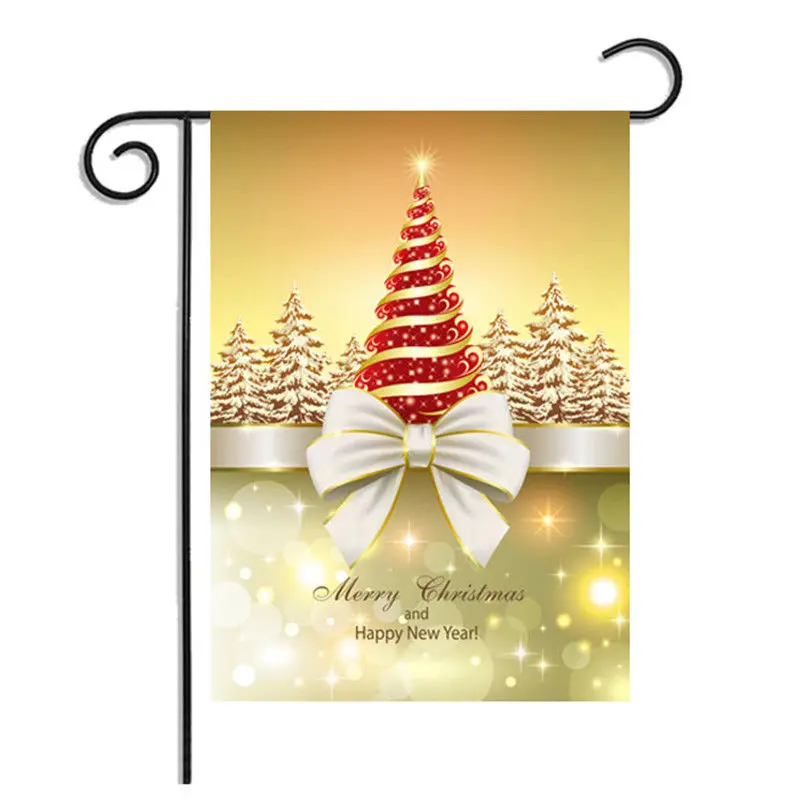 Christmas tree-6 На Рождество и Хеллоуин; Добро пожаловать на День Благодарения сад флаг на домашней странице баннер 30X45 см - Цвет: Christmas tree-6