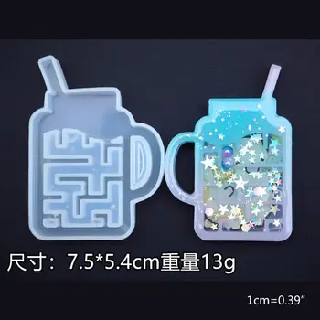 

New Shake the maze Water Injection Hollow quicksand molds for DIY Jewelry Making X7YC