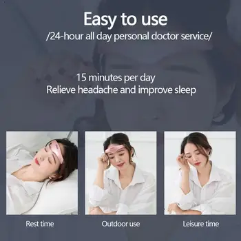 

Electric Head Massager Sleep Monitor Migraine Relief Release Stress Therapy Massager Sleep Sleep Better Insomnia Device The H0A2