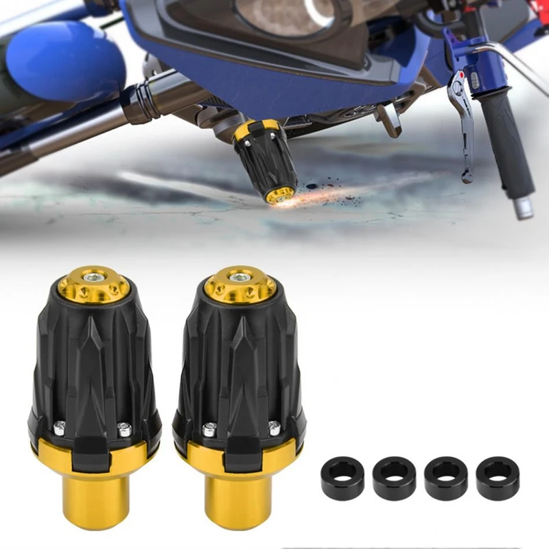 Аксессуары для мотоциклов 10 мм защита для мотоцикла защита выхлопной рамы слайдер анти Краш Pad протектор для Kawasaki Yamaha Suzu - Цвет: Золотой
