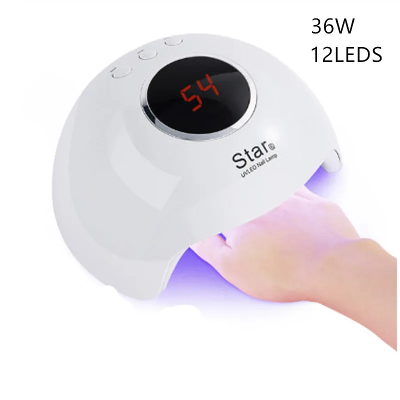 

36W New Star6 Nail Light Nail Dryer USB Manicure LCD Monitor All Gel Nail Polish Nail Art Tools uv light nail dryer