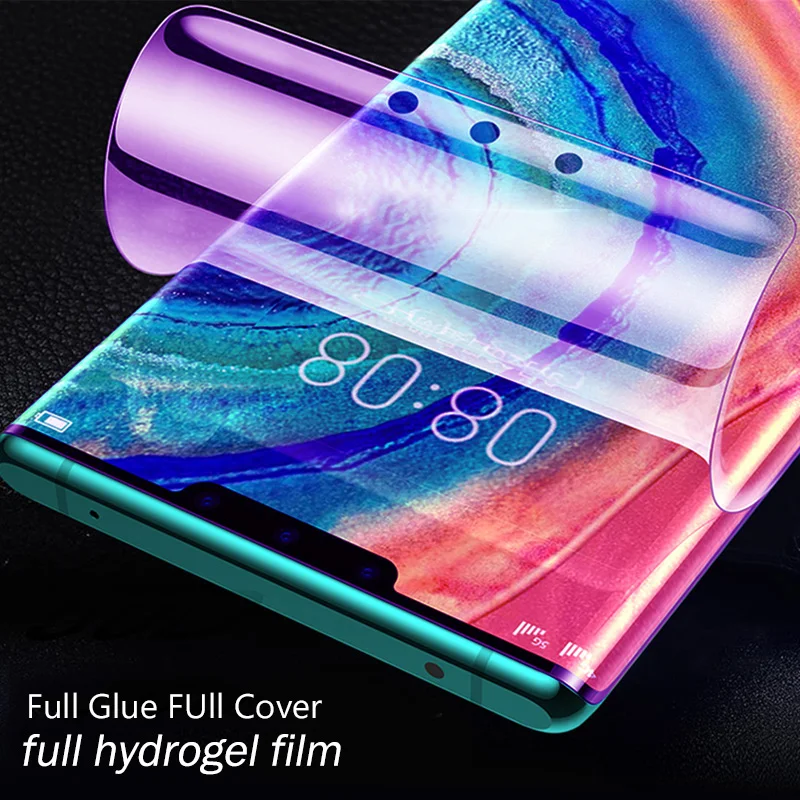 Анти-синий светильник Защитная пленка для глаз для huawei P20 P30 Lite Гидрогелевая Защита экрана для mate 10 20 Pro P Samrt не стекло