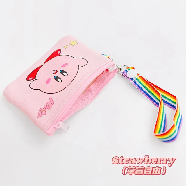 Kawaii Star Kirby Game Peripheral Series Kirby Pink Coin Purse Cartoon Bus Metro Card Bank Card Storage Bag Boy Girl Gift 6