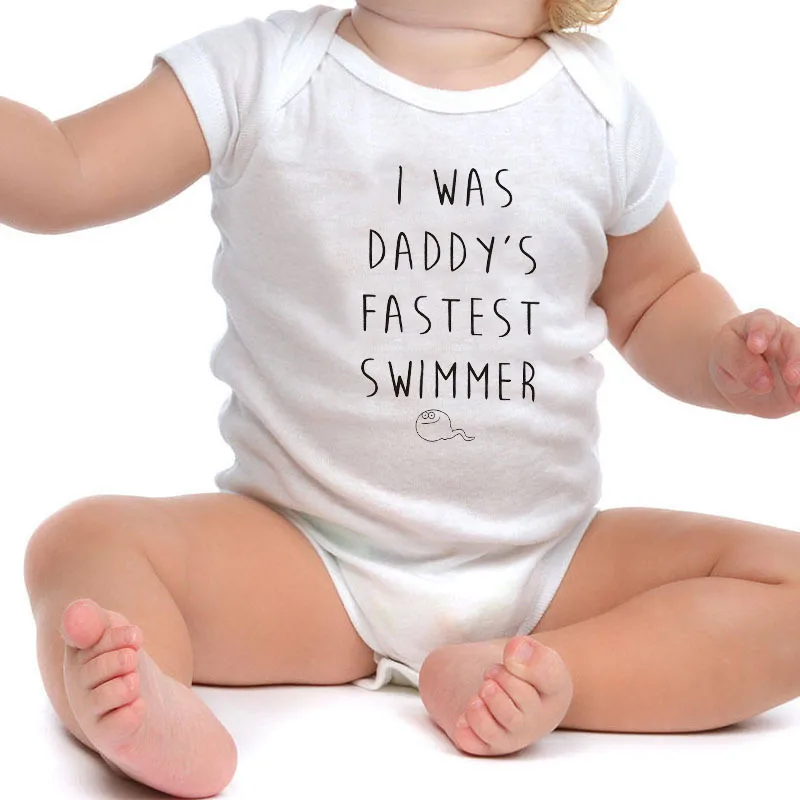 

100% Cotton New Letters Print Unisex Rompers Pullover Baby Boy Girls Baby Clothes BR-1901