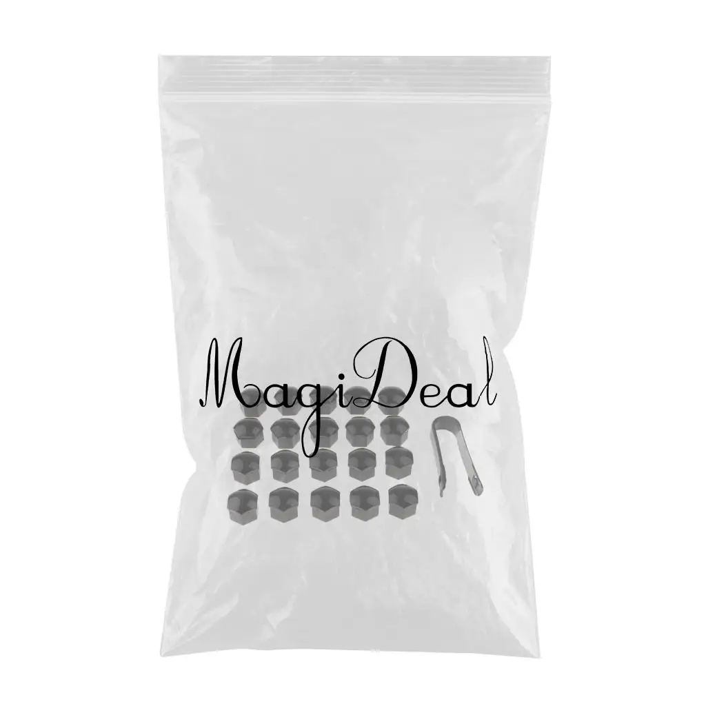 20 Pieces Car Truck Wheel Lug Nut Bolt Hub Screw Cover Protective Caps 17mm