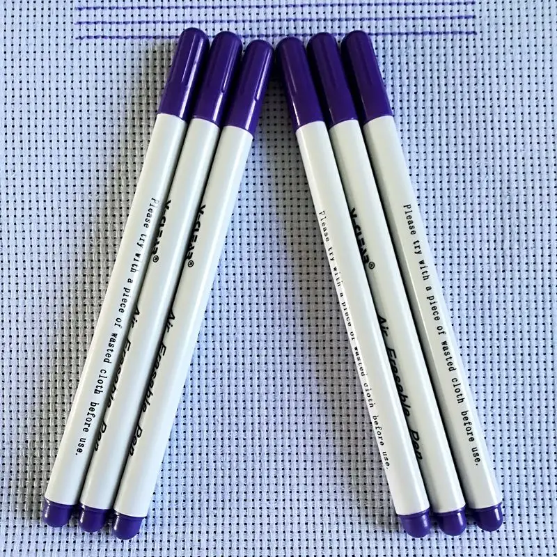 Disappearing Erasable Ink Fabric Marker Pen Vanishing Air Pen Water for Sewing Washable Art and Lettering for Cloth and Fabrics