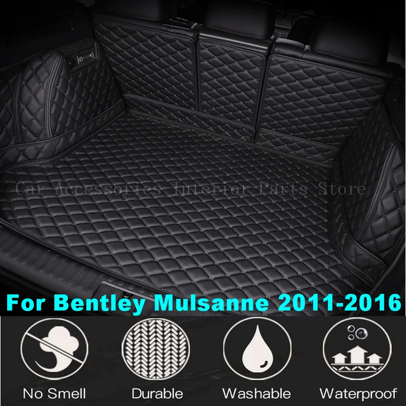 Custom Car Trunk Mat For Bentley Mulsanne 2011 2012 2013 2014 2015 2016 Auto Waterproof Interior Accessories Leather Carpet |