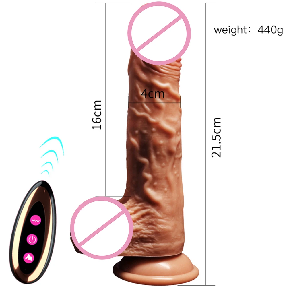 2019New Automatic Telescopic Heating Dildo Vibrator G-spot Massage Huge Realistic Penis Vibrator Sex Toys For Women Sex Products (10)