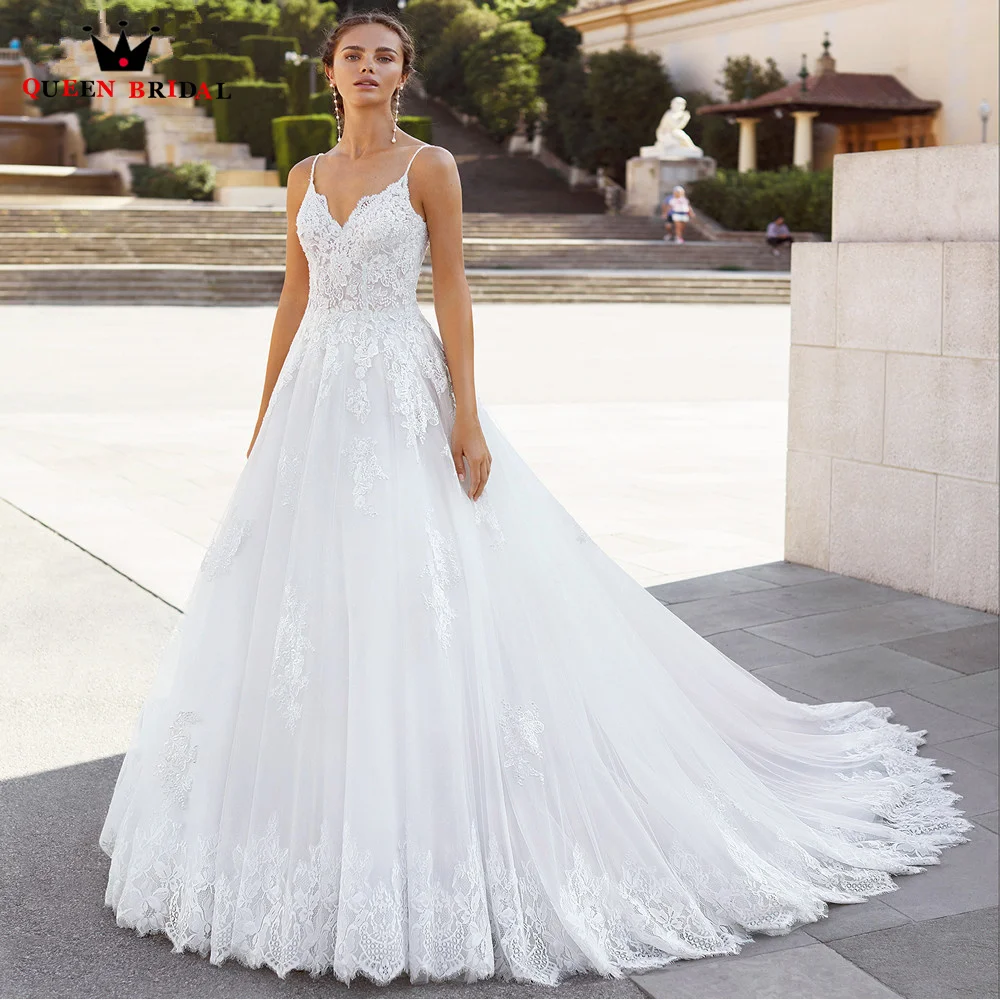 Elegant Wedding Dresses Ball Gown Backless Tulle Lace Appliques Formal Bridal 2022 New Design Custom Made DS96 | Свадьбы и торжества