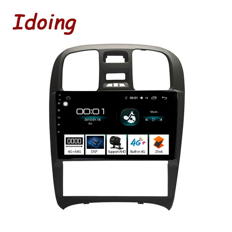 

Idoing 9"2.5D Car Android 8.1 Radio Multimedia Player For Hyundai Sonata Fe 2003-2009 4G+64G Octa Core GPS Navigation no 2din 3G