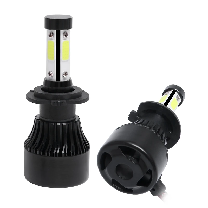 Car Headlight with 4-side LED Chips H4 H7 H1 H8 H9 H11 9005 HB3 9006 HB4 9004 9007 H13 5202 Car LED Head Light Lamp 12000LM Bulb