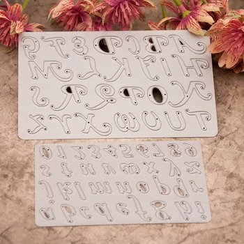 

Nice Gift Number and Alphabet Metal 2Pcs Cutting Dies DIY Scrapbook Making Paper Card Tools Stencils Wedding Party Decor
