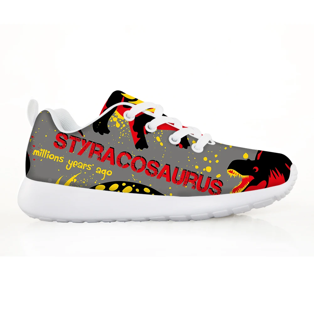 Sapatos para Meninos ao ar Respirável do Bebê Tênis de Pouco Noisydesigns Dinossauro Crianças Correndo Livre Tenis Infantil Peso 16 ao ar livre crianças tenis infantil respirável do bebê tênis de pouco peso
