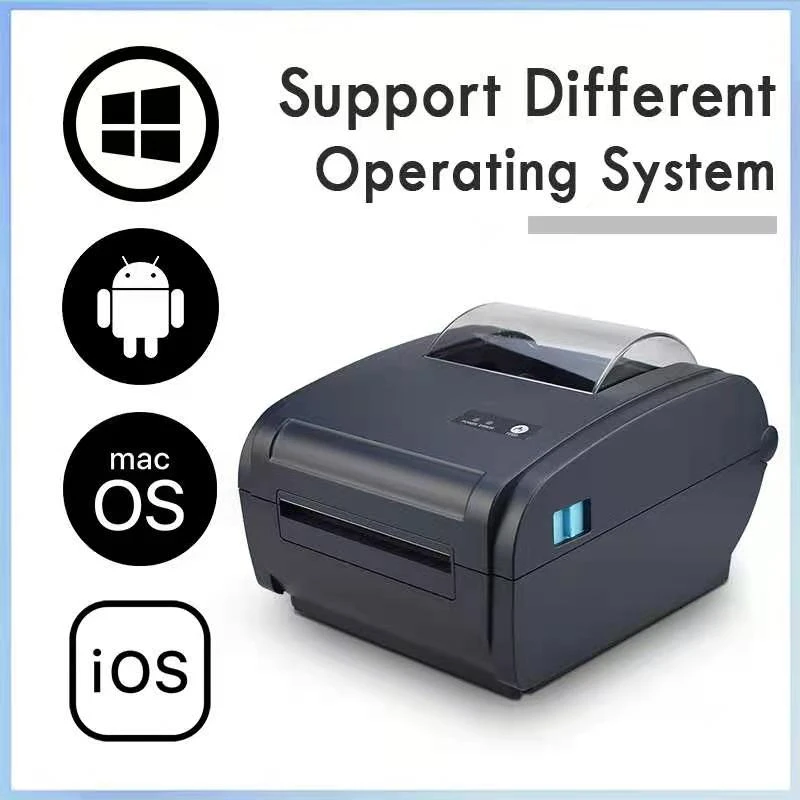 4 Inch UPS Thermal Printer With USB Bluetooth Interface Free Software For Mobile Phone & Computer Print PDF From Mobile Phone