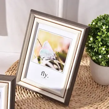 

1 Piece Resin Rectangle Photo Frame Office Desktop Picture Frame For Family Photo Solid Color Frame For Picture Home Ornament