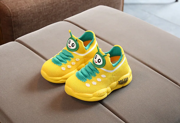 Baby Toddler Shoes 16-20 First Walking,girls Boys Caterpillar Casual Shoes Soft Bottom Comfortable Non-slip Sneakers Socks Shoes