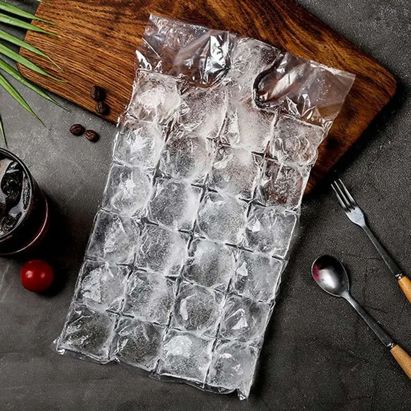 Molde de cubitos de hielo desechable, bolsas de cubitos de hielo autosellantes transparentes, congelación más rápida, bolsa de molde para hacer hielo, utensilios de cocina, 10 unids/paquete - Imagen 6