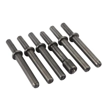 

6Pcs Pneumatic Tool Accessories Hard 45 Steel Solid Air Rivet Impact Head Support Pneumatic Tool for Drilling Removal