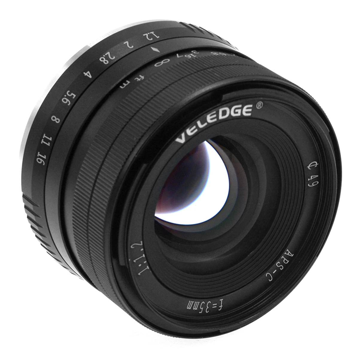 Camera Lens Camcorder Lens F1.2 Large Aperture Prime APS C Lens 35mm