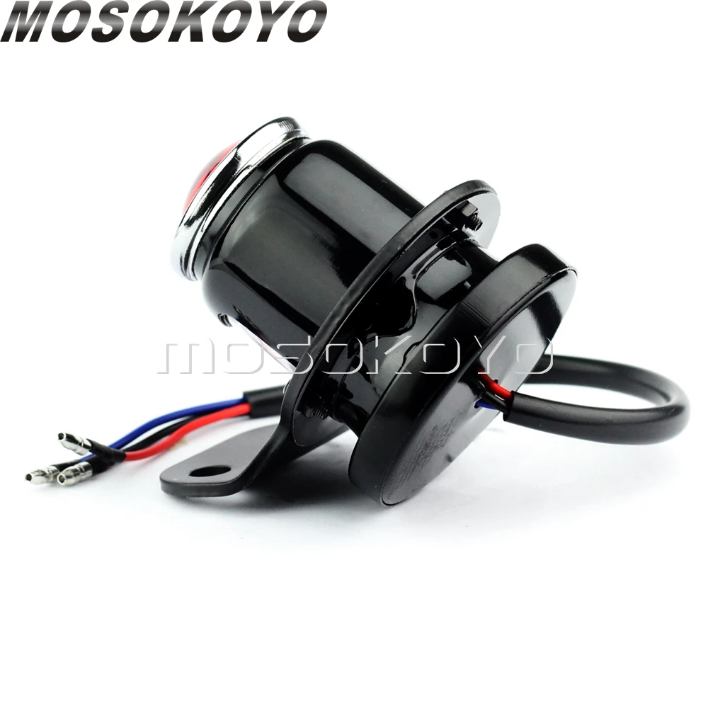 Универсальный Реплика Lucas задний фонарь 12v мотоциклы задние тормозные фонари w/Licnese пластина стоп-лампа для Кафе Racer Cruisers