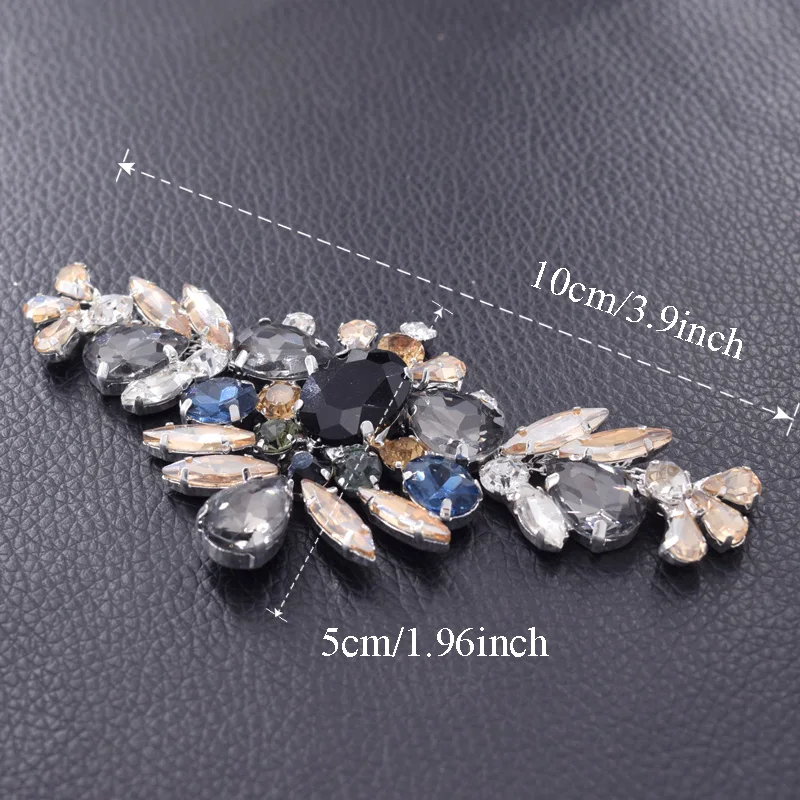 Rhinestone glass  applique for clothing (4)