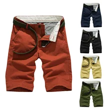 Лето, стиль, мужская одежда, рабочая одежда, шорты, модные, облегающие, одноцветные, повседневные, плюс размер, мужские прямые брюки